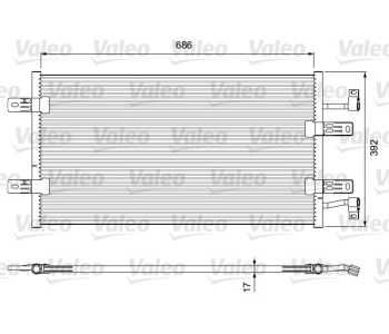 Кондензатор, климатизация VALEO 814398 за OPEL VIVARO A (J7) пътнически от 2001 до 2014