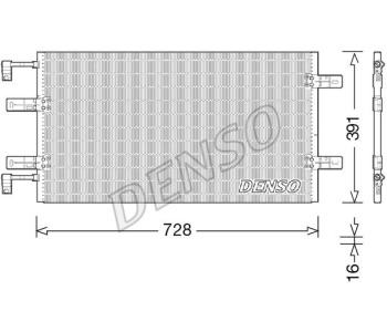 Кондензатор, климатизация DENSO DCN23042 за OPEL VIVARO B (X82) пътнически от 2014