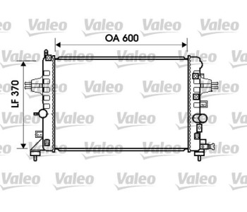 Радиатор, охлаждане на двигателя VALEO 734382 за OPEL ASTRA H GTC (L08) от 2005 до 2010