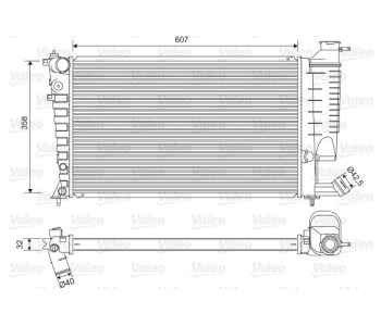Радиатор, охлаждане на двигателя VALEO 732520 за CITROEN XSARA (N0) купе от 1998 до 2005