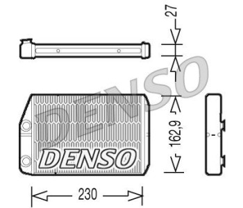Топлообменник, отопление на вътрешното пространство DENSO DRR21001 за PEUGEOT 307 (3E) Break комби от 2002 до 2008