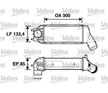 Интеркулер (охладител за въздуха на турбината) VALEO 817638 за PEUGEOT 307 (3E) Break комби от 2002 до 2008