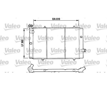 Радиатор, охлаждане на двигателя VALEO 730015 за PEUGEOT 309 I (10C, 10A) от 1985 до 1989