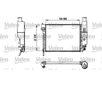 Радиатор, охлаждане на двигателя VALEO 810915 за PEUGEOT 405 I (15E) комби от 1987 до 1992