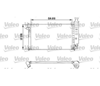 Радиатор, охлаждане на двигателя VALEO 810919 за PEUGEOT 405 I (15E) комби от 1987 до 1992