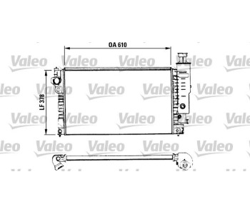 Радиатор, охлаждане на двигателя VALEO 730575 за PEUGEOT 405 II (4E) комби от 1992 до 1998