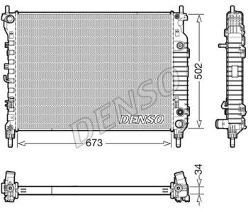 Радиатор, охлаждане на двигателя DENSO DRM21061 за PEUGEOT 504 (D_, F_) комби от 1971 до 1986