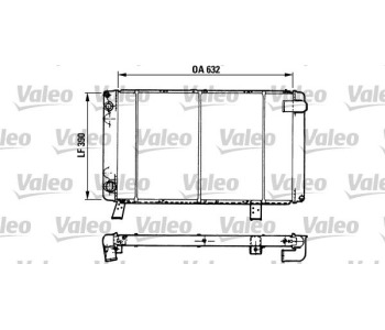 Радиатор, охлаждане на двигателя VALEO 810918 за PEUGEOT 505 (551A) от 1979 до 1996