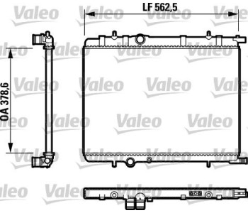 Радиатор, охлаждане на двигателя VALEO 732892 за PEUGEOT 2008 от 2013