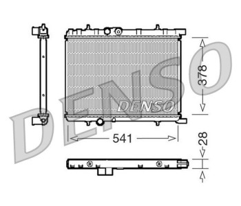 Радиатор, охлаждане на двигателя DENSO DRM23004 за RENAULT 21 (K48_) комби от 1986 до 1997