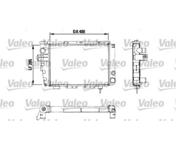 Радиатор, охлаждане на двигателя VALEO 883282 за RENAULT 5 (122_) от 1972 до 1985