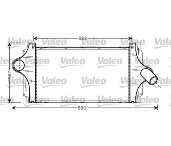 Интеркулер (охладител за въздуха на турбината) VALEO 817925 за RENAULT AVANTIME (DE0_) от 2001 до 2003