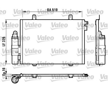 Кондензатор, климатизация VALEO 817171 за RENAULT CLIO II (BB0/1/2_, CB0/1/2_) от 1998 до 2005