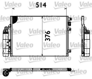 Кондензатор, климатизация VALEO 817428 за RENAULT CLIO II (BB0/1/2_, CB0/1/2_) от 1998 до 2005