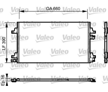 Кондензатор, климатизация VALEO 814006 за RENAULT LAGUNA II (BG0/1_) от 2001 до 2007