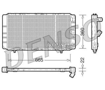 Радиатор, охлаждане на двигателя DENSO DRM23054 за RENAULT MEGANE SCENIC (JA0/1_) от 1996 до 1999