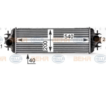 Радиатор, охлаждане на двигателя HELLA 8MK 376 700-424 за RENAULT MEGANE III (DZ0/1_) купе от 2008