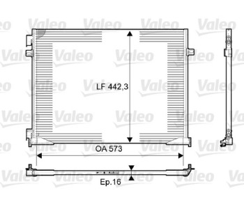 Кондензатор, климатизация VALEO 814172 за OPEL VIVARO A (F7) товарен от 2001 до 2014