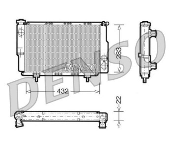 Радиатор, охлаждане на двигателя DENSO DRM23113 за RENAULT TWINGO III (BCM_) от 2014