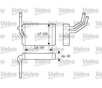 Топлообменник, отопление на вътрешното пространство VALEO 812071