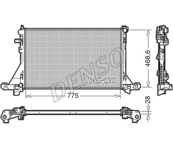 Радиатор, охлаждане на двигателя DENSO DRM24013