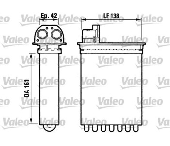 Топлообменник, отопление на вътрешното пространство VALEO 812028 за ROVER MINI кабриолет (XN) от 1992 до 2001
