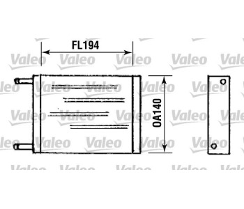 Топлообменник, отопление на вътрешното пространство VALEO 881769 за ROVER MINI кабриолет (XN) от 1992 до 2001