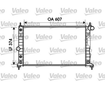 Радиатор, охлаждане на двигателя VALEO 734831 за SAAB 9-5 (YS3E) комби от 1998 до 2009