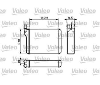 Топлообменник, отопление на вътрешното пространство VALEO 812027