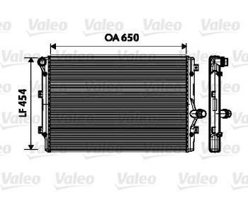 Радиатор, охлаждане на двигателя VALEO 734333 за AUDI TT Roadster (8J9) от 2007 до 2014