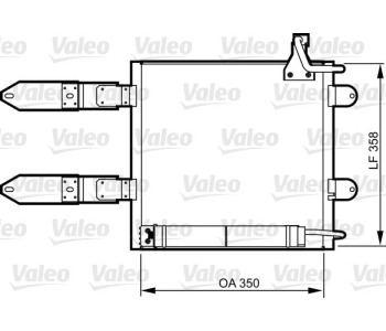 Кондензатор, климатизация VALEO 817247 за VOLKSWAGEN POLO (6NF) товарен от 1994 до 1999