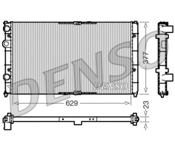 Радиатор, охлаждане на двигателя DENSO DRM32030 за VOLKSWAGEN POLO (6N1) хечбек от 1994 до 1999