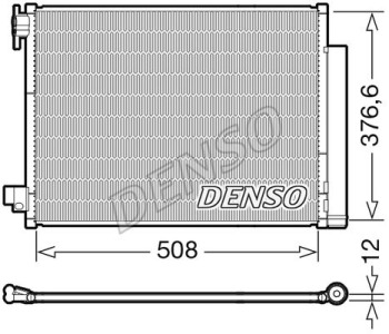 Кондензатор, климатизация DENSO DCN27001 за VOLKSWAGEN CADDY III (2KB, 2KJ, 2CB, 2CJ) пътнически от 2004 до 2015