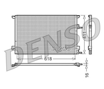 Кондензатор, климатизация DENSO DCN27004 за SKODA FABIA II (542) хечбек от 2006 до 2014