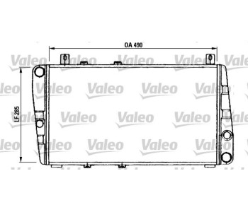Радиатор, охлаждане на двигателя VALEO 730375 за SKODA FELICIA II (6U1) хечбек от 1998 до 2001