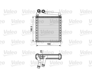 Топлообменник, отопление на вътрешното пространство VALEO 811500 за VOLKSWAGEN EOS (1F7, 1F8) от 2006 до 2015