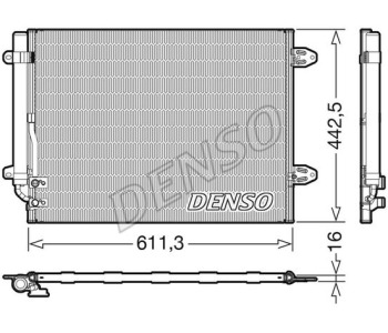 Кондензатор, климатизация DENSO DCN32018 за SKODA SUPERB I (3U4) от 2001 до 2008