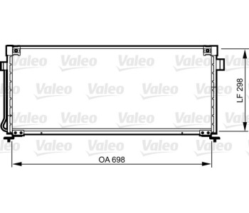 Кондензатор, климатизация VALEO 814259 за SUBARU LEGACY II (BD) от 1994 до 1999