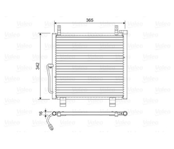 Кондензатор, климатизация VALEO 822591 за SUZUKI ALTO (FF) от 2004 до 2009