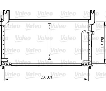 Кондензатор, климатизация VALEO 814305 за SUZUKI BALENO (EG) хечбек от 1995 до 1999