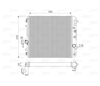 Радиатор, охлаждане на двигателя VALEO 734171 за SUZUKI IGNIS (FH) от 2000 до 2005