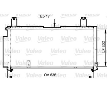 Кондензатор, климатизация VALEO 814330 за SUZUKI LIANA хечбек от 2001