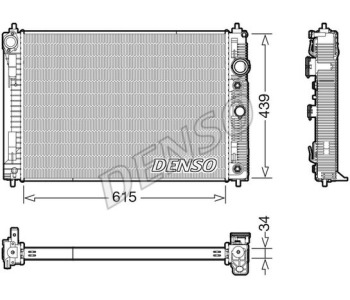 Радиатор, охлаждане на двигателя DENSO DRM47004 за SUZUKI SPLASH (EX) от 2008