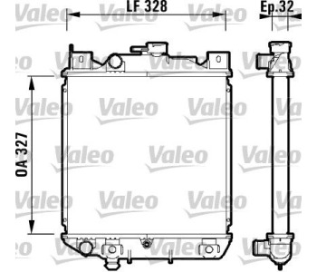 Радиатор, охлаждане на двигателя VALEO 734159 за SUZUKI SWIFT II (AH, AJ) седан от 1989 до 2001