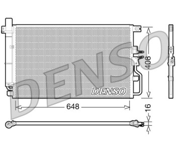 Кондензатор, климатизация DENSO DCN47010 за SUZUKI SWIFT III (MZ, EZ) от 2005 до 2010