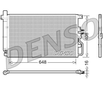 Кондензатор, климатизация DENSO DCN47010 за SUZUKI SWIFT IV (FZ, NZ) от 2010 до 2017