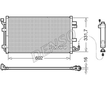 Кондензатор, климатизация DENSO DCN47007 за SUZUKI SWIFT IV (FZ, NZ) от 2010 до 2017