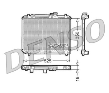 Радиатор, охлаждане на двигателя DENSO DRM47035 за SUZUKI SWIFT IV (FZ, NZ) от 2010 до 2017