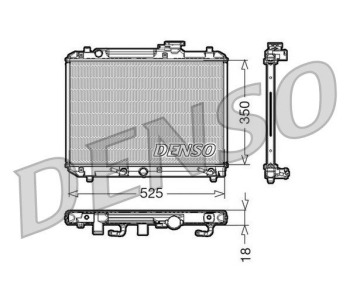 Радиатор, охлаждане на двигателя DENSO DRM47036 за SUZUKI SWIFT IV (FZ, NZ) от 2010 до 2017
