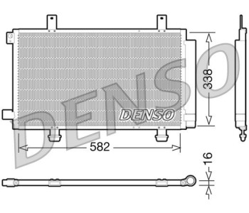 Кондензатор, климатизация DENSO DCN47009 за SUZUKI SX4 (JY) S-Cross от 2013 до 2021